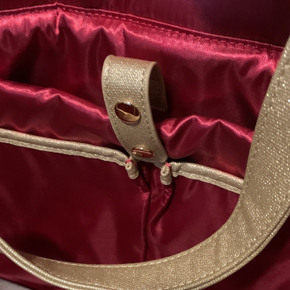 Gold Sparkle White Elm Aquila Bag w/long strap& dust cover- NWT- sold out color! - Picture 8 of 11